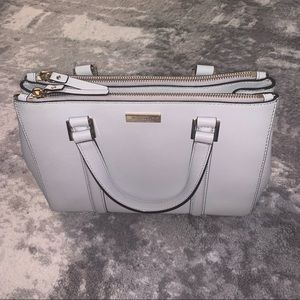 Gray handbag
